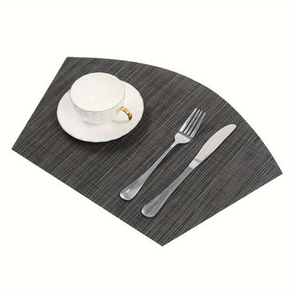 Jogos americanos, tapete de mesa ocidental antiderrapante com isolamento térmico de PVC - 5/7 peças,