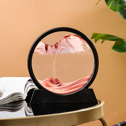 Display de arte em areia de vidro