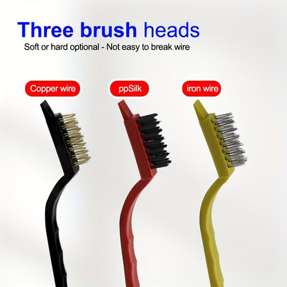 Conjunto de 8 escovas de limpeza de cozinha de aço inoxidável