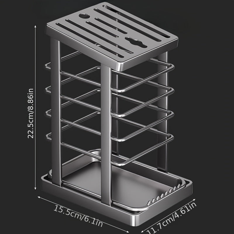 Suporte para facas de bancada com furos de drenagem