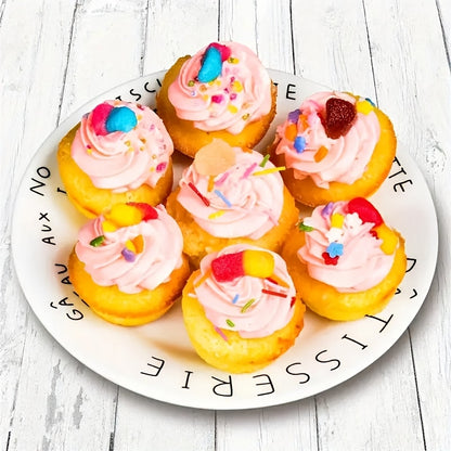 Forma de silicone antiaderente para cupcakes - 1 peça com capacidade para 24 xícaras