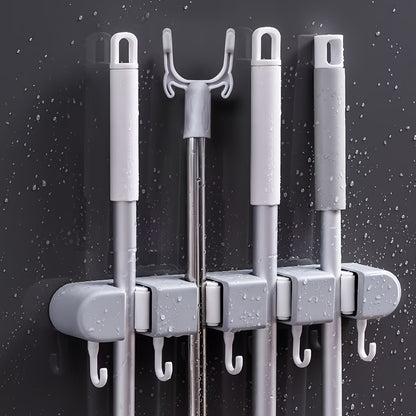 Suporte de parede para esfregão e vassoura - 1 peça