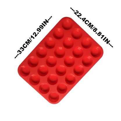 Forma de silicone antiaderente para cupcakes - 1 peça com capacidade para 24 xícaras