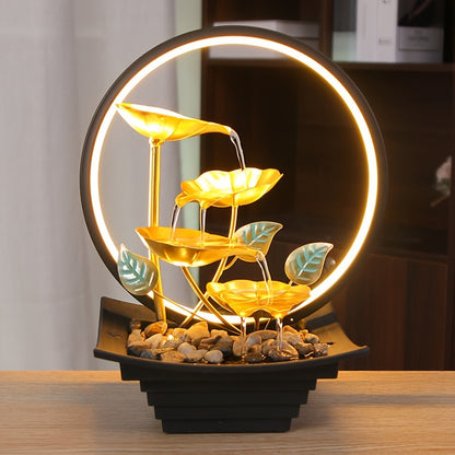 1 fonte de mesa interna para relaxamento  - conexão via USB