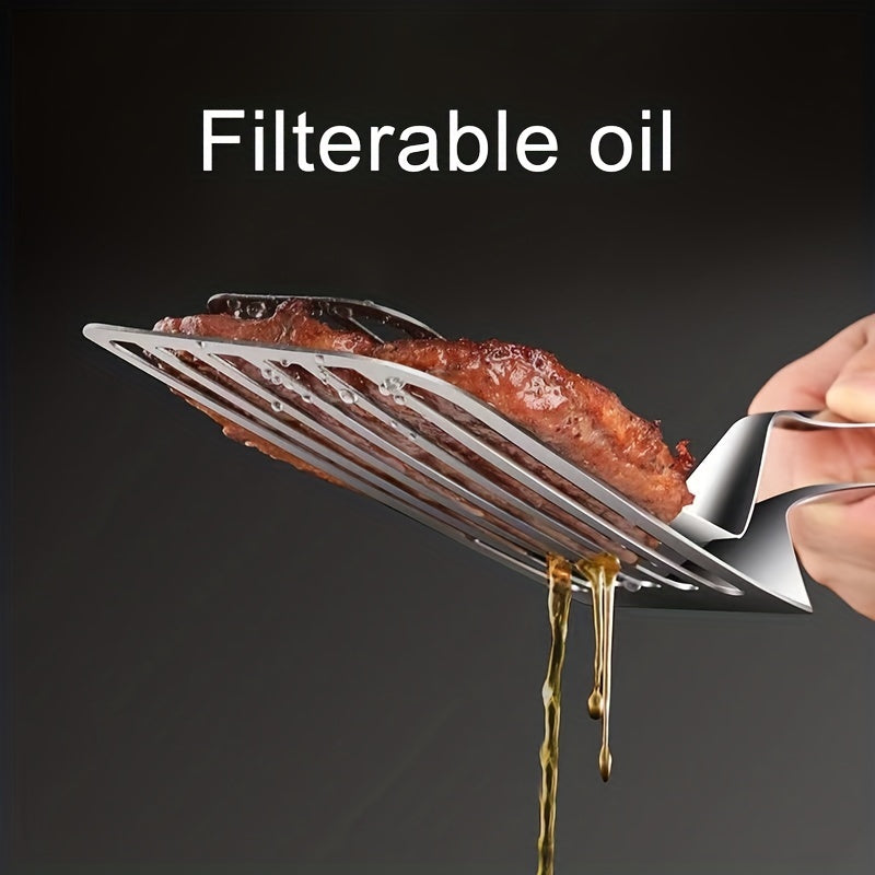 Prendedor de alimentos multifuncional de aço inoxidável - 1 peça