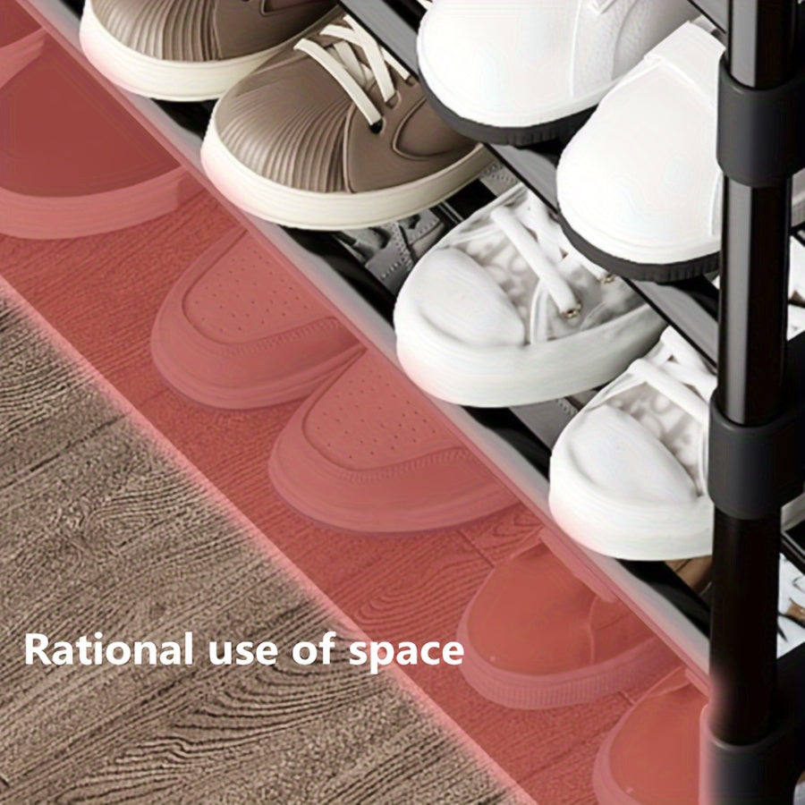 Sapateira de metal com vários níveis