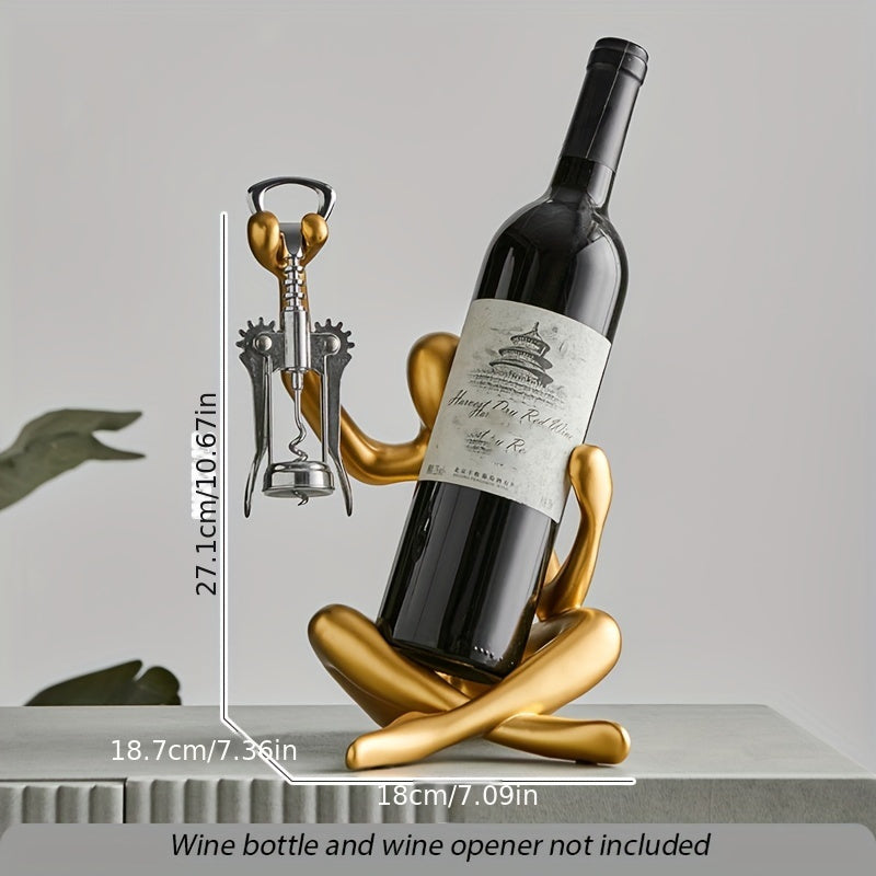 Suporte para vinhos de resina Abstract Thinker - 1 peça