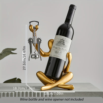 Suporte para vinhos de resina Abstract Thinker - 1 peça