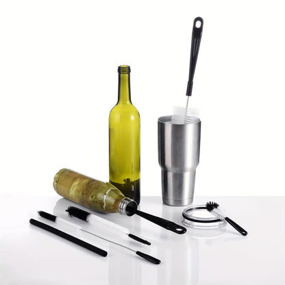 Conjunto de 8 escovas para lavar garrafas