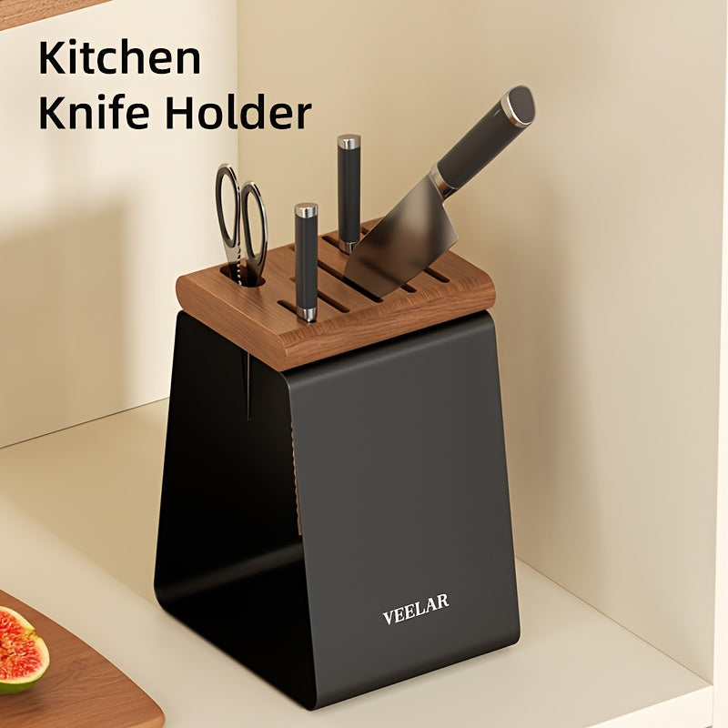 Suporte de faca vintage de metal preto