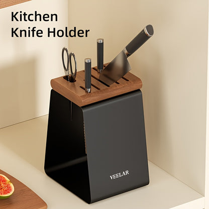 Suporte de faca vintage de metal preto