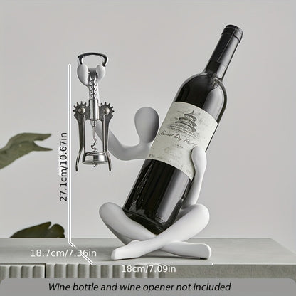 Suporte para vinhos de resina Abstract Thinker - 1 peça