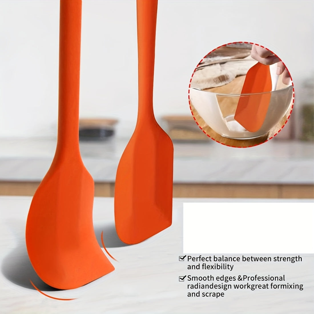 1 conjunto de espátulas de silicone para cozinha