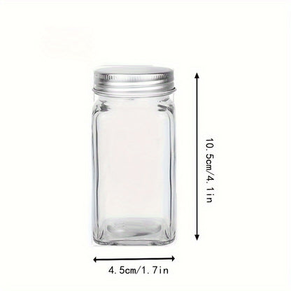 Conjunto de potes de vidro para temperos - 12/6 peças