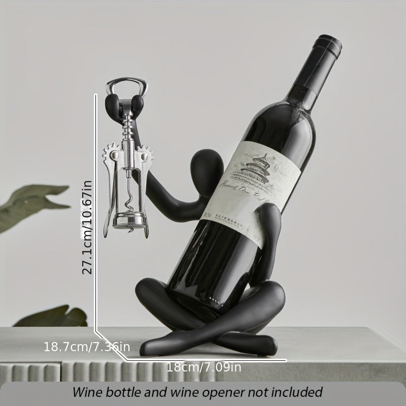 Suporte para vinhos de resina Abstract Thinker - 1 peça