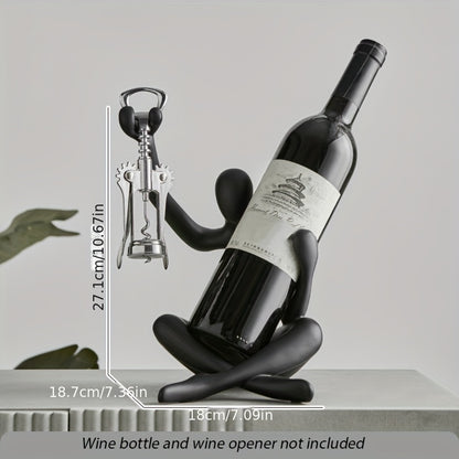 Suporte para vinhos de resina Abstract Thinker - 1 peça