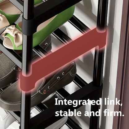 Sapateira de metal com vários níveis