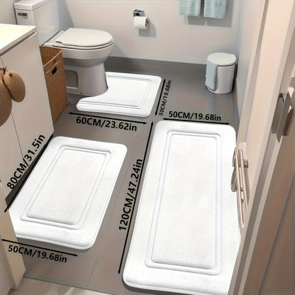 Tapete de banho superabsorvente - 3 peças