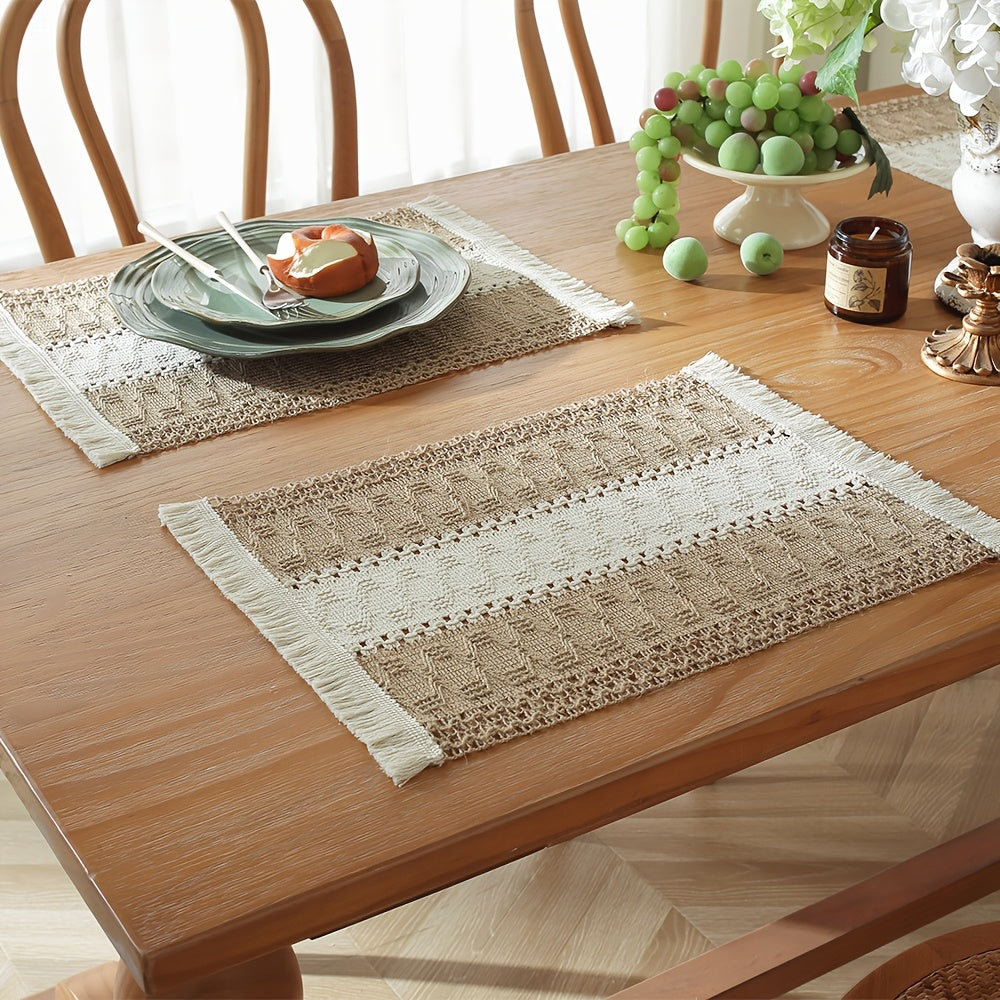 Jogo Americano - Conjunto de 4 ou 6 estilo boho