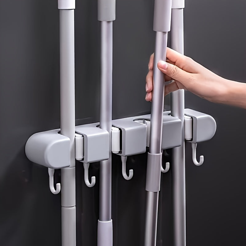 Suporte de parede para esfregão e vassoura - 1 peça