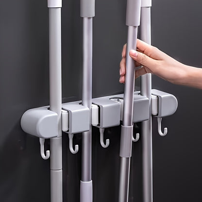 Suporte de parede para esfregão e vassoura - 1 peça