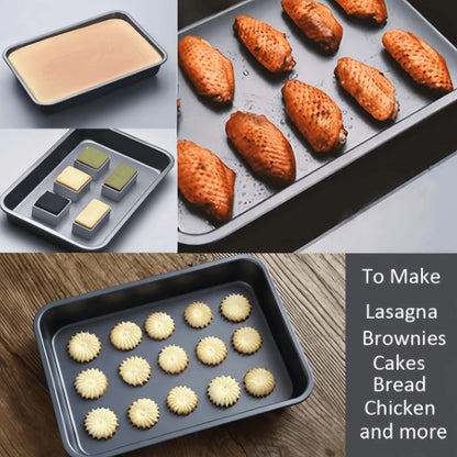 Formas quadradas antiaderentes - 1 peça