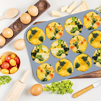 Forma de silicone para muffins com 12 xícaras - 1 peça