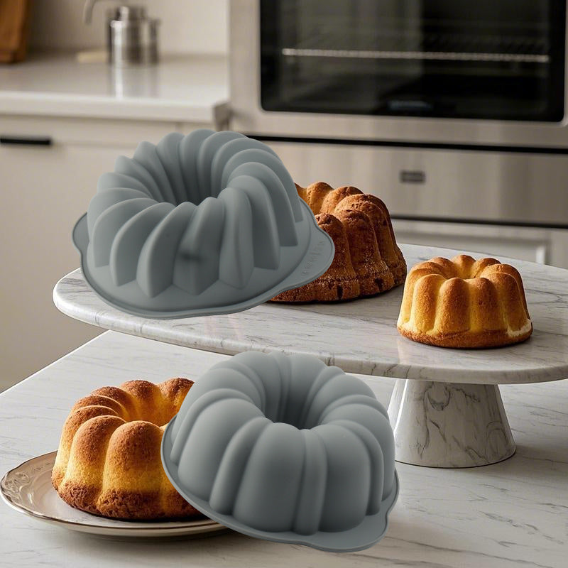 Conjunto de formas de silicone para bolo - 1 peça ou conjunto