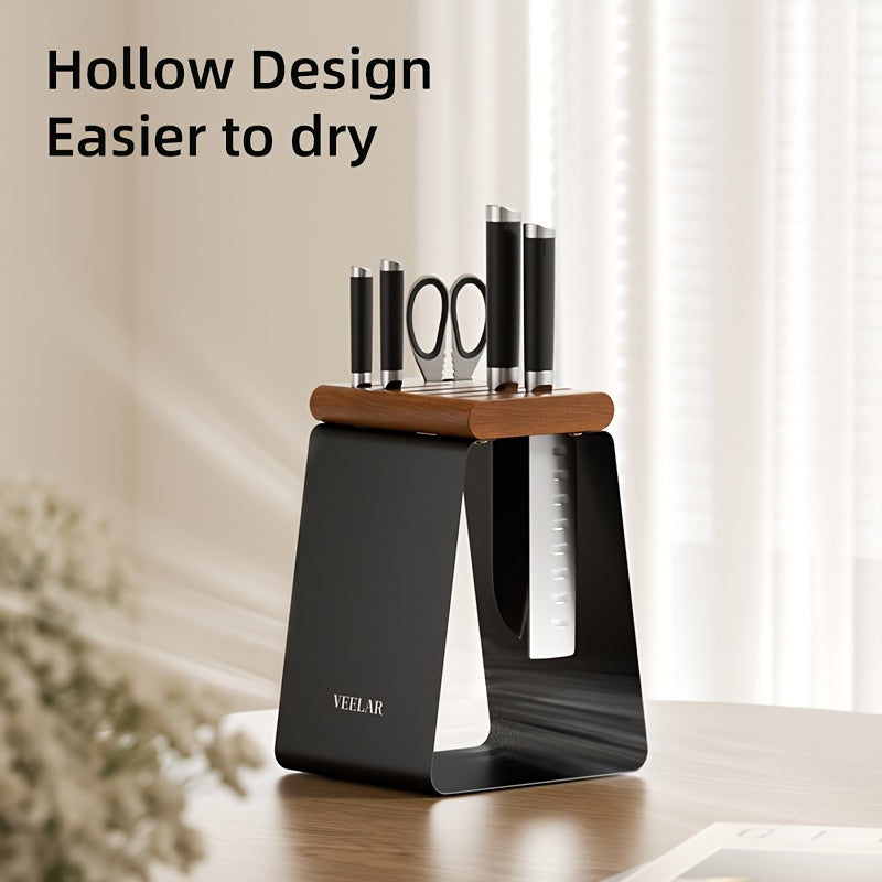 Suporte de faca vintage de metal preto