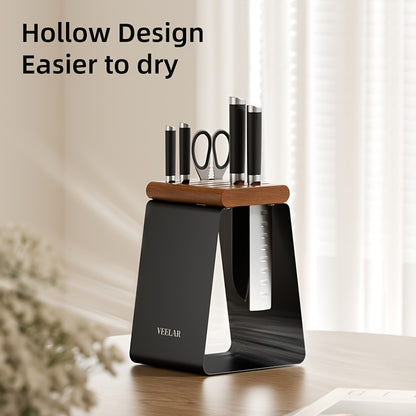 Suporte de faca vintage de metal preto