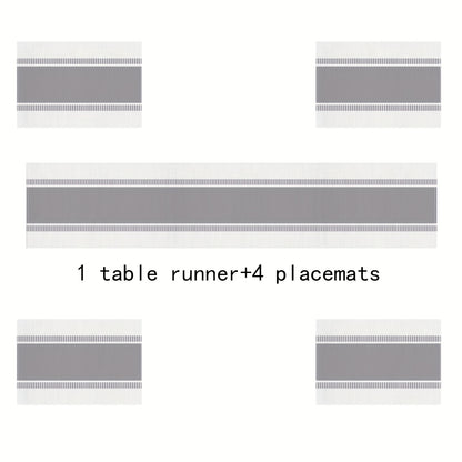 Jogo Americano - Conjunto de 5/7 peças de toalhas de mesa de linho