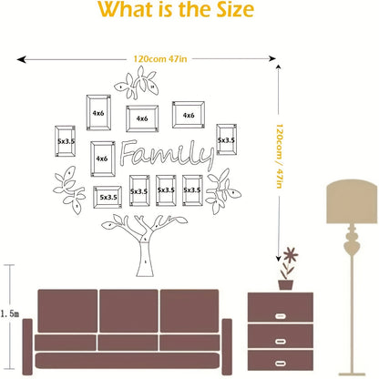 1 conjunto de decoração de parede para árvore genealógica