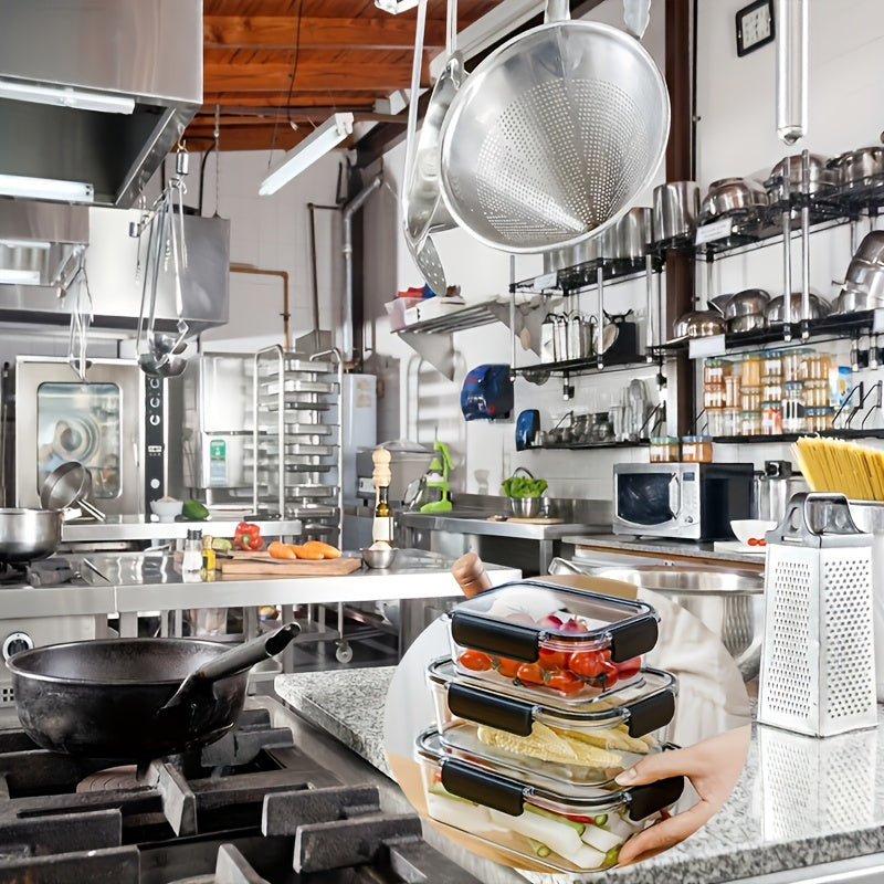 4 caixas de armazenamento + 4 tampas de vedação