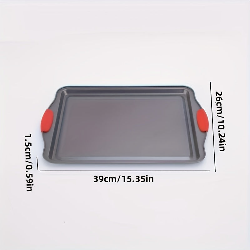 Conjunto de assadeiras de metal com alças de silicone - 1/3 peças