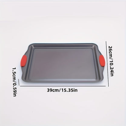 Conjunto de assadeiras de metal com alças de silicone - 1/3 peças