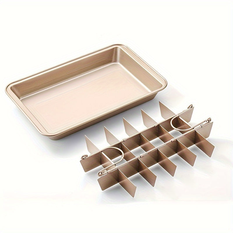 Forma antiaderente de aço carbono para brownie