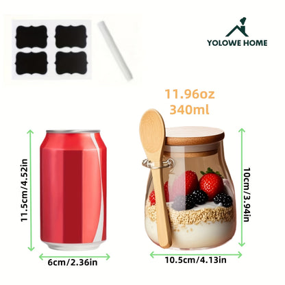 Copos de vidro YOLOWE HOME - 1/2/3/4 peças