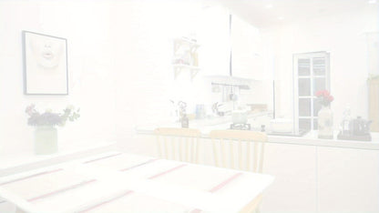 Jogos Americanos diagonais de vinil retangulares - 4 peças