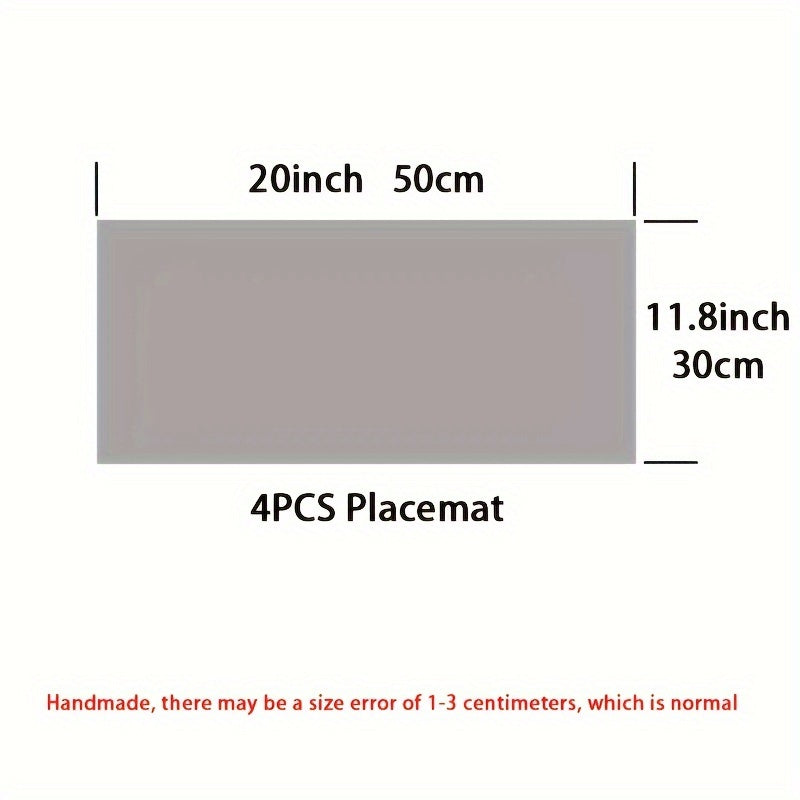 Jogo Americano - Conjunto de 4 ou 6 estilo boho