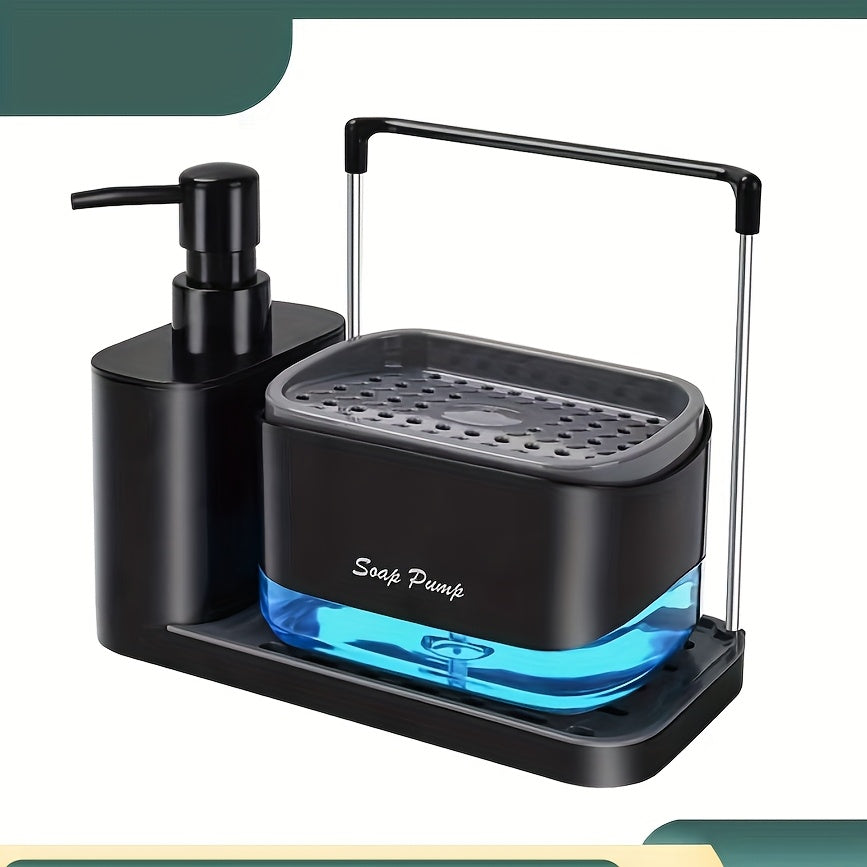 Dispensador de sabão de dupla utilização e suporte para esponja - 1 peça