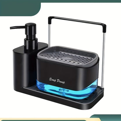 Dispensador de sabão de dupla utilização e suporte para esponja - 1 peça