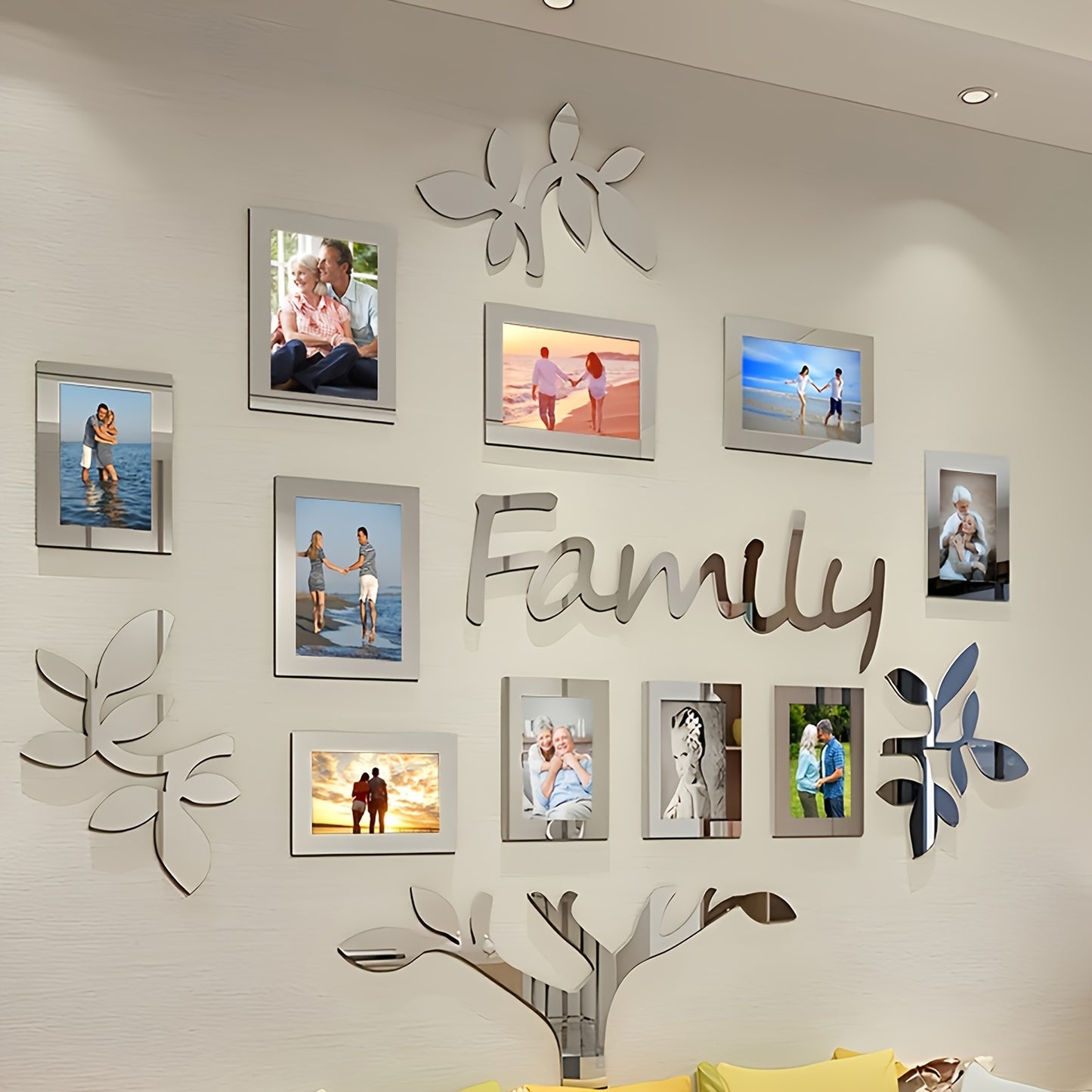 1 conjunto de decoração de parede para árvore genealógica