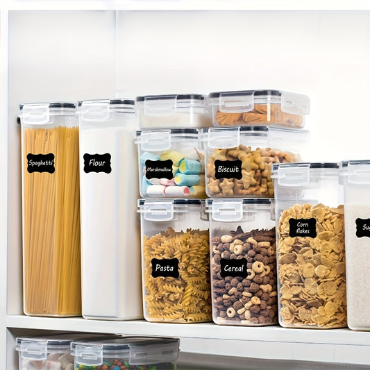 Recipientes para armazenamento de alimentos - 8 potes e 8 tampas