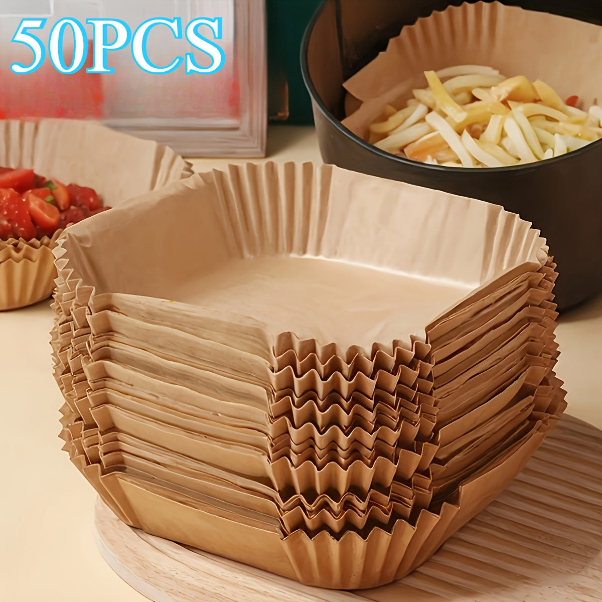 Pacote com 100/50 forros grossos para fritadeira de ar