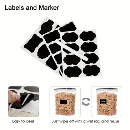 Recipientes herméticos para armazenamento de alimentos - 6 peças