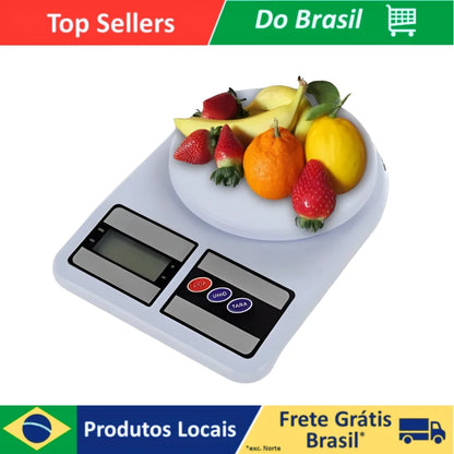 Balança de cozinha digital de alta precisão de 10 kg