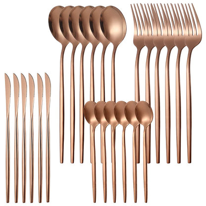 Conjuntos de talheres MODUS, aço inoxidável - 24 Peças