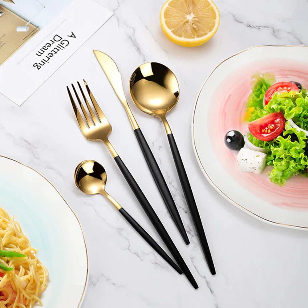 Conjuntos de talheres MODUS, aço inoxidável - 24 Peças