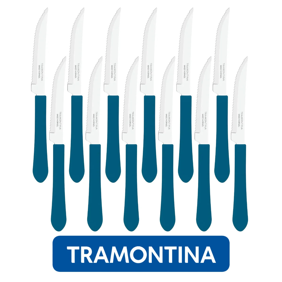 Kit 12 Facas Churrasco e Mesa Leme Tramontina