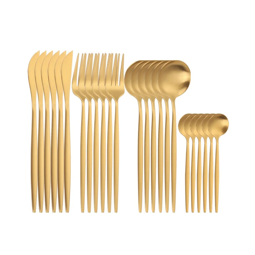 Conjuntos de talheres MODUS, aço inoxidável - 24 Peças